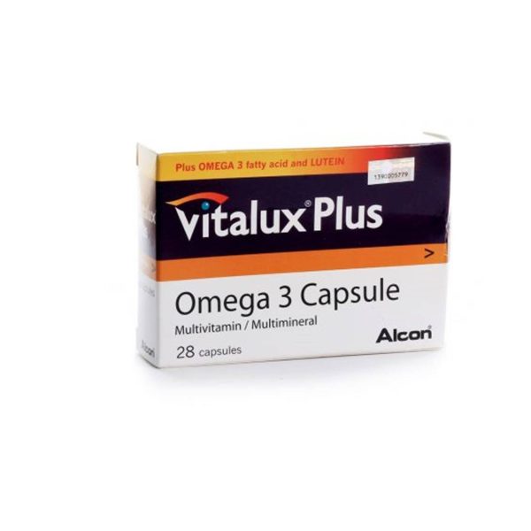Vitalux Plus Omega 3 Caps x 28's (Alcon)