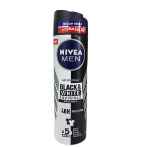 Nivea Deo Body Spray Invisible Black & White (Men) x 150ml (RM16.80)