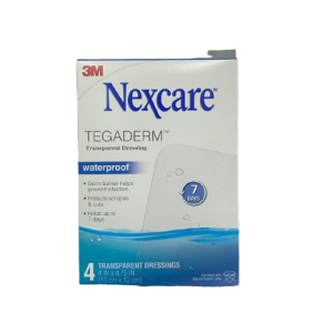 Nexcare Tegaderm Trans. Dressing Waterproof 10cmx12cm x 4's