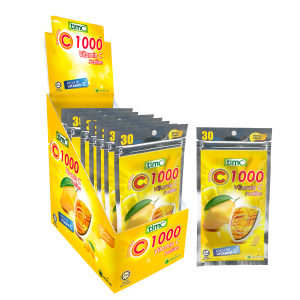 Timo Orange C1000 Vit C Pastilles (Mango) 30g x 12's
