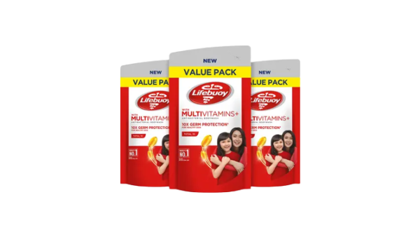 Lifebuoy B/Wash Multivitamins+ A/Bacterial Refill x 450ml (Total 10)