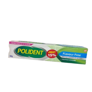 Polident Adhesive Cream Tube x 60g (F/Free) Jimat 15%
