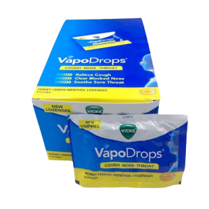 Vicks VapoDrops + Cough Lozenges Honey Lemon 24 x 6's