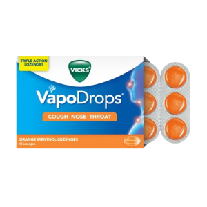 Vicks VapoDrops + Cough Lozenges Orange 12's