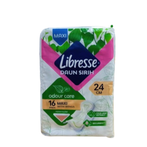 Libresse Odour Care Daun Sireh Maxi Wings  x 16's