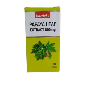 Kordel's Papaya Leaf Extract 500mg V/Caps x 30's