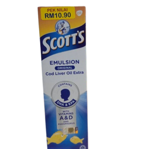 Scotts Emulsion Vit A & D x 200ml (Original) (RM10.90)