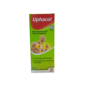 Uphacol Bromhexine HCI Syrup 4mg/5ml x 90ml