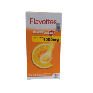 Flavettes Flazz Guard Effervescent  Vit C 1000mg  2x15's (Orange)