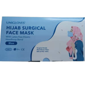 Face Mask Hijab x 50's (Blue) (Unigloves)