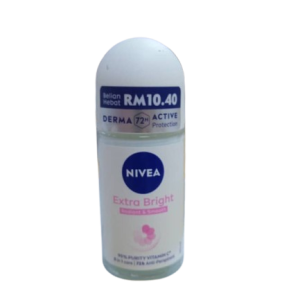 Nivea Deo R/On Extra Bright Radiant & Smooth x 50ml (RM 10.40)