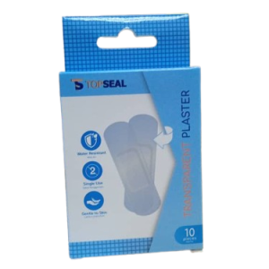 Topseal Transparent Plaster x 10's (Waterproof)