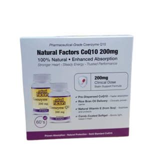 Natural Factors CoQ10 S/gels 200mg 2x60's