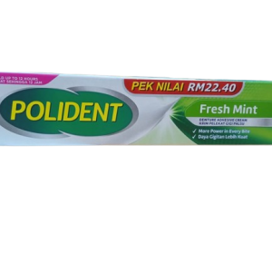 Polident Adhesive Cream Tube x 60g (F/Mint)RM22.40