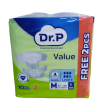 Dr. P Value Adult Diapers (M) x 10's+2's