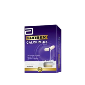 Surbex Calcium D3 Caps x 30's